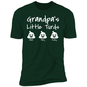 Grandpa's Little Turds Personalized T-shirt