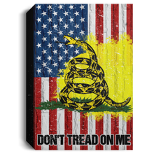 Load image into Gallery viewer, Don&#39;t Tread On Me USA Deluxe Portrait Canvas 1.5in Frame