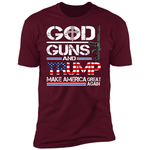 GOD Guns and Trump MAGA T-Shirt