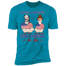 Load image into Gallery viewer, Father And Daughter Best Friends Personalized T-shirt