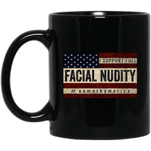 Load image into Gallery viewer, Unmask America  11 oz. Black Mug