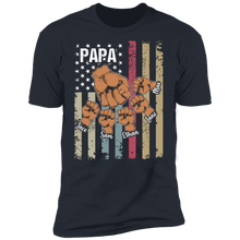 Load image into Gallery viewer, Personalized Papa T-shirt