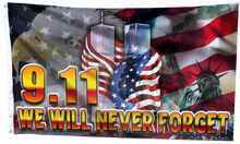 Load image into Gallery viewer, Liberty - 9.11 - We Will Never Forget Flag (RTL)