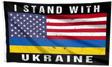 Load image into Gallery viewer, I stand with Ukraine - American Flag