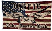 Load image into Gallery viewer, LGBFJB Law and Order - Take America Back Flag