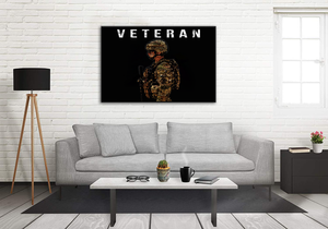 USA Veteran Deluxe Landscape Canvas 1.5in Frame