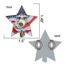 Load image into Gallery viewer, US Marine Corps Veteran Pin (RTL)