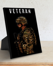 Load image into Gallery viewer, USA Veteran Deluxe Portrait Canvas 1.5in Frame