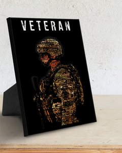 USA Veteran Deluxe Portrait Canvas 1.5in Frame