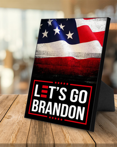 Let's Go Brandon USA Deluxe Portrait Canvas 1.5in Frame