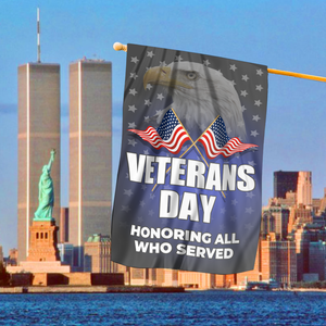 Veterans Day - Honoring All Who Served House Flag