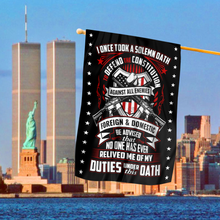 Load image into Gallery viewer, Duties Under This Oath House Flag