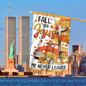 Fall For Jesus House Flag (RTL)