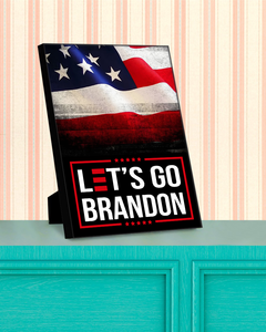 Let's Go Brandon USA Deluxe Portrait Canvas 1.5in Frame