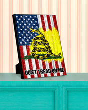 Load image into Gallery viewer, Don&#39;t Tread On Me USA Deluxe Portrait Canvas 1.5in Frame