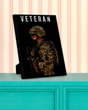 Load image into Gallery viewer, USA Veteran Deluxe Portrait Canvas 1.5in Frame