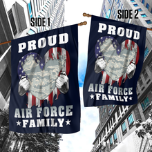 Load image into Gallery viewer, Proud Air Force Family House Flag