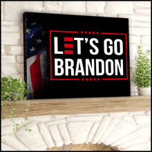 Load image into Gallery viewer, Let&#39;s Go Brandon USA Deluxe Landscape Canvas 1.5in Frame