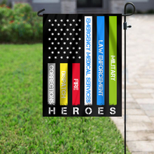 Load image into Gallery viewer, Heroes - First Responders House Flag