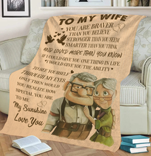 Load image into Gallery viewer, To My Wife - You Are Braver Blanket
