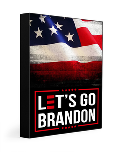 Let's Go Brandon USA Deluxe Portrait Canvas 1.5in Frame