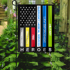 Heroes - First Responders House Flag