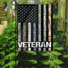 Load image into Gallery viewer, USA Veteran - Military Branches Stripes House Flag