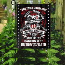 Load image into Gallery viewer, Duties Under This Oath House Flag