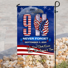 Load image into Gallery viewer, 9/11 Eagle - No Day Shall Erase From The Memory of Time - House Flag