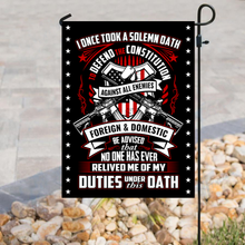 Load image into Gallery viewer, Duties Under This Oath House Flag