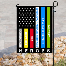 Load image into Gallery viewer, Heroes - First Responders House Flag