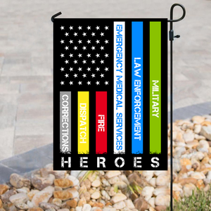 Heroes - First Responders House Flag