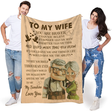 Load image into Gallery viewer, To My Wife - You Are Braver Blanket