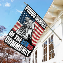 Load image into Gallery viewer, Proud Member of the LGBFJB Community House Flag (RTL)