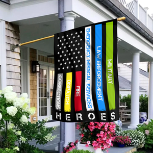 Heroes - First Responders House Flag