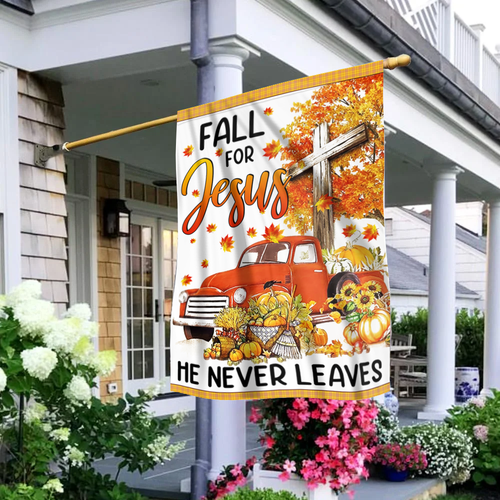 Fall For Jesus House Flag (RTL)