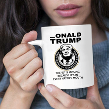 Load image into Gallery viewer, Missing D 11 oz. White Mug