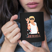 Load image into Gallery viewer, &#39;MERICA 11 oz. Black Mug