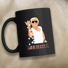 Load image into Gallery viewer, &#39;MERICA 11 oz. Black Mug