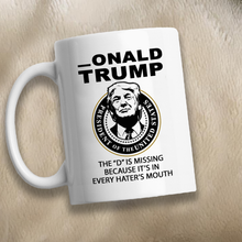 Load image into Gallery viewer, Missing D 11 oz. White Mug