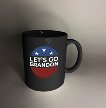 Load image into Gallery viewer, Let's Go Brandon Stars 11 oz. Black Mug