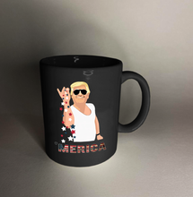 Load image into Gallery viewer, &#39;MERICA 11 oz. Black Mug