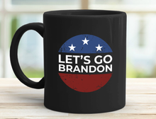 Load image into Gallery viewer, Let's Go Brandon Stars 11 oz. Black Mug