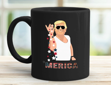 Load image into Gallery viewer, &#39;MERICA 11 oz. Black Mug