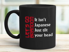 Load image into Gallery viewer, LGB Japanese Tilt 11 oz. Black Mug