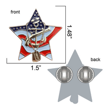 Load image into Gallery viewer, US Navy Veteran Pin (RTL)