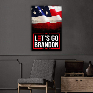 Let's Go Brandon USA Deluxe Portrait Canvas 1.5in Frame