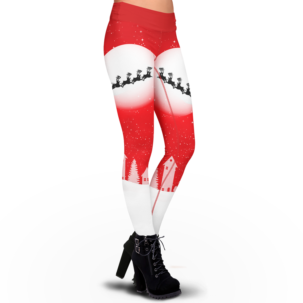 Santa in the Sky Leggings