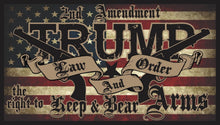 Load image into Gallery viewer, TRUMP 2020 Law and Order - 2A Guns FLAG