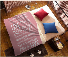 Load image into Gallery viewer, Thinking Of You You Are My Only Sunshine Premium Sherpa - 50x60 Blanket